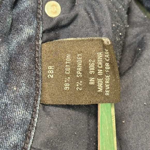 NWT Poetic Justice Verla Boyfriend Jeans Dark Wash Distressed Bleached Size 28 R - Picture 5 of 13